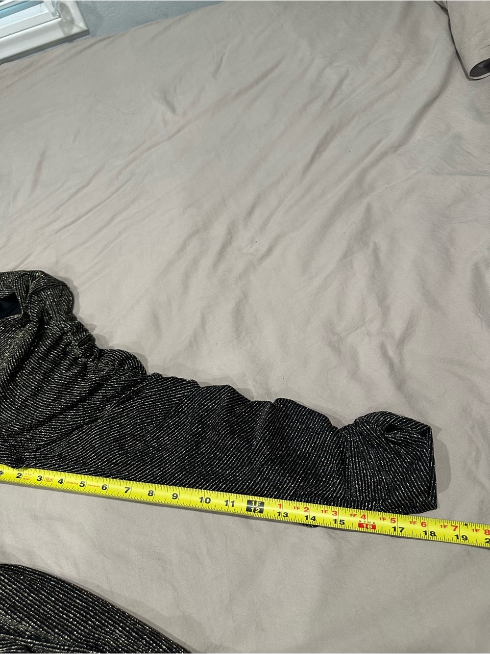 torrid Metallic Square-Neck Jumpsuit in Charcoal Shimmer - Picture 7 of 10